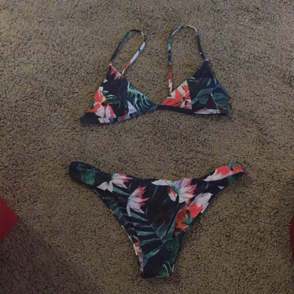 tropical booty swimsuit